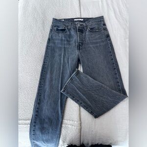 Levi's faded black jeans